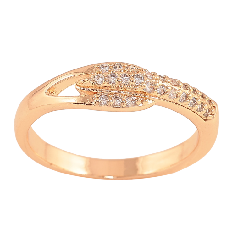 Кольцо Xuping M&L цвет 18К "Узор с кристаллами" фото №12