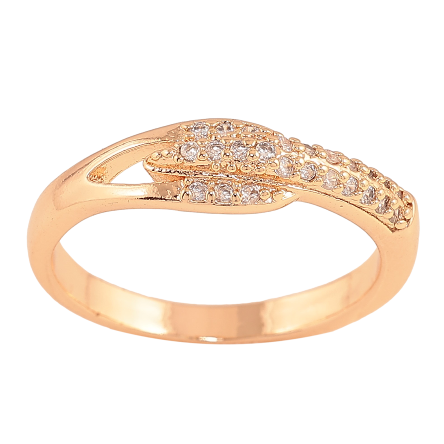 Кольцо Xuping M&L цвет 18К "Узор с кристаллами" фото №1 Кольцо Xuping M&L цвет 18К "Узор с кристаллами" фото №1