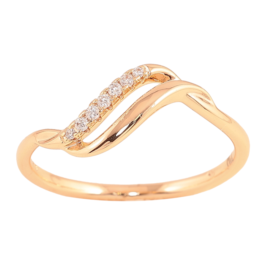 Кольцо Xuping M&L цвет 18К "Узор с кристаллами" фото №1 Кольцо Xuping M&L цвет 18К "Узор с кристаллами" фото №1