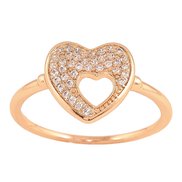 Каблучка Xuping M&L колір 18К "Сердечко з кристалами" фото №15 Каблучка Xuping M&L колір 18К "Сердечко з кристалами" фото №15