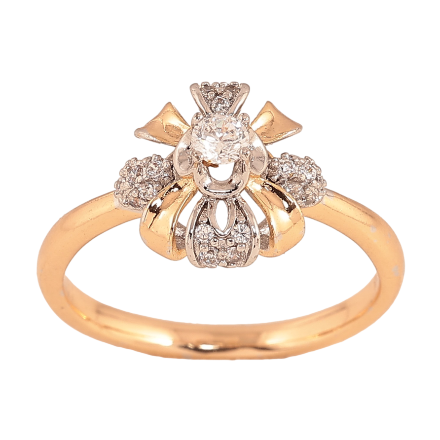 Каблучка Xuping колір Позолота 18К + Родій "Фантазійна квітка" фото №1 Каблучка Xuping колір Позолота 18К + Родій "Фантазійна квітка" фото №1