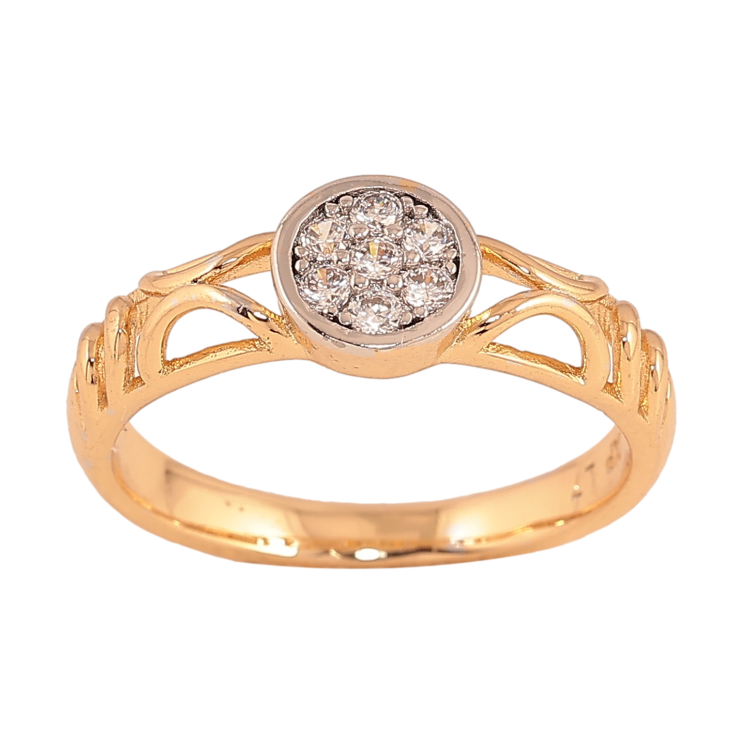 Каблучка Xuping колір Позолота 18K + Родій "Різний орнамент із кристалами" фото №10 Каблучка Xuping колір Позолота 18K + Родій "Різний орнамент із кристалами" фото №10