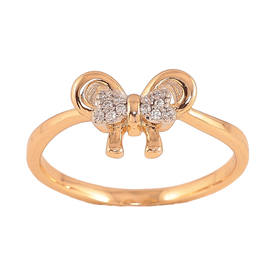 Каблучка Xuping колір Позолота 18K+Родій "Бант" фото №1