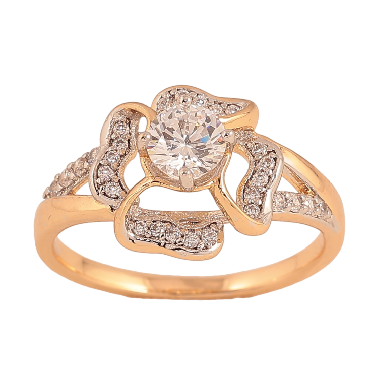 Каблучка Xuping колір Позолота 18K+Родій "Квітка" фото №21 Каблучка Xuping колір Позолота 18K+Родій "Квітка" фото №21