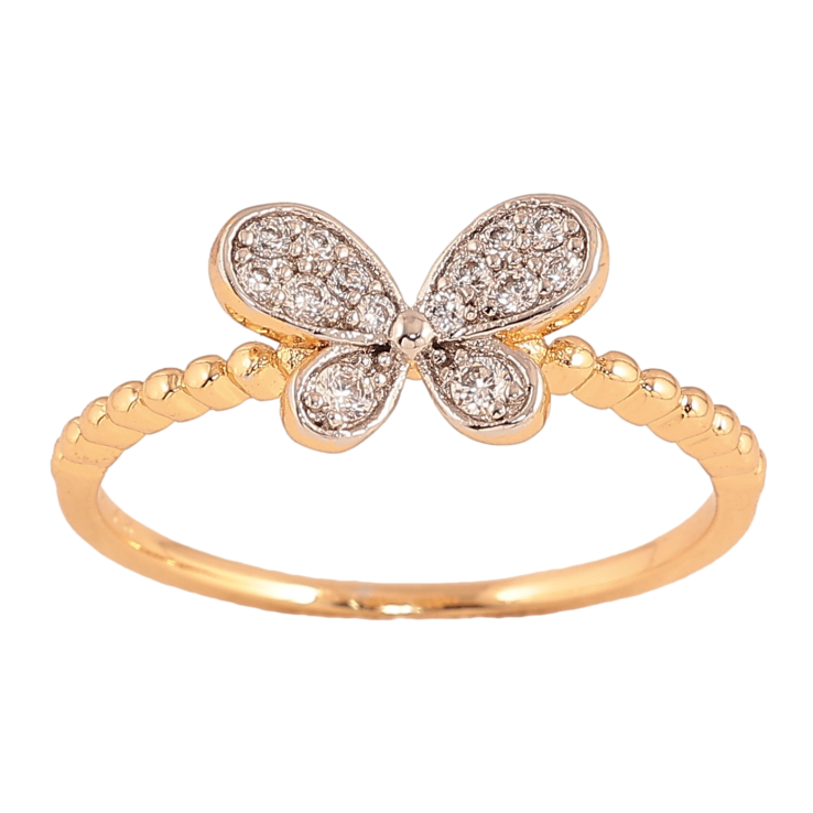 Каблучка Xuping колір Позолота 18K+Родій "Метелик" фото №24 Каблучка Xuping колір Позолота 18K+Родій "Метелик" фото №24