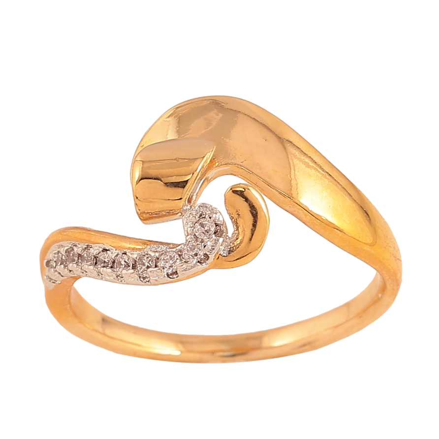 Кольцо Xuping цвет Позолота 18K+Родий "Узор с кристаллами" фото №1 Кольцо Xuping цвет Позолота 18K+Родий "Узор с кристаллами" фото №1