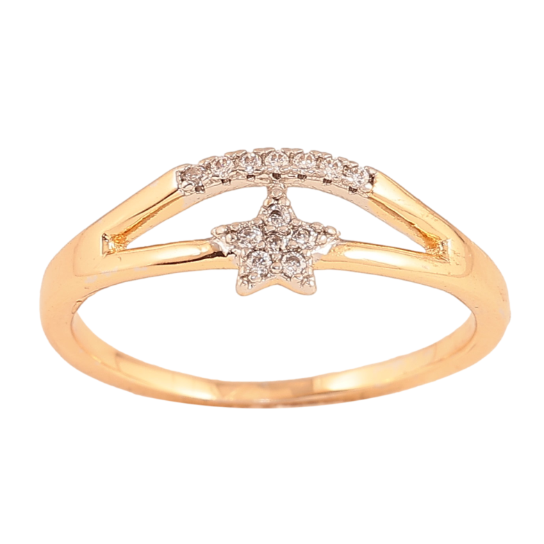 Кольцо Xuping цвет Позолота 18K+Родий "Звезда" фото №1