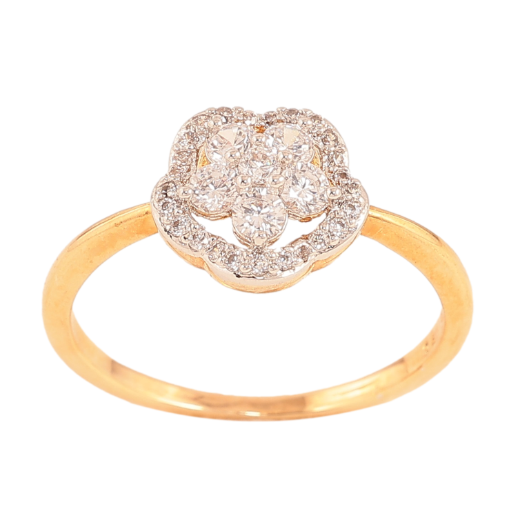 Каблучка Xuping колір Позолота 18К+Родій "Квітка" фото №4