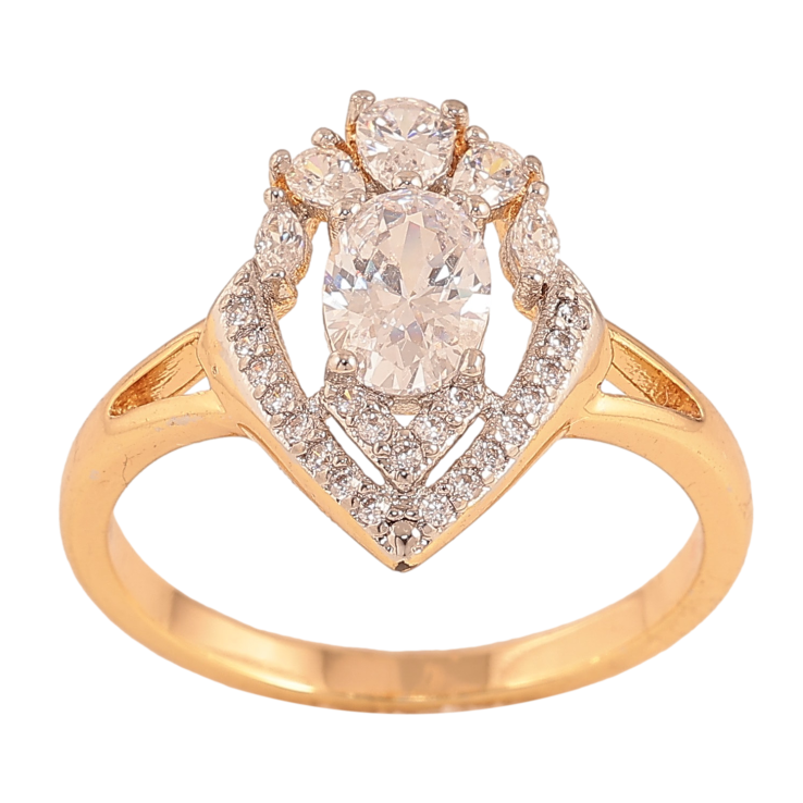 Каблучка Xuping колір Позолота 18К+Родій "Тріумф" фото №16