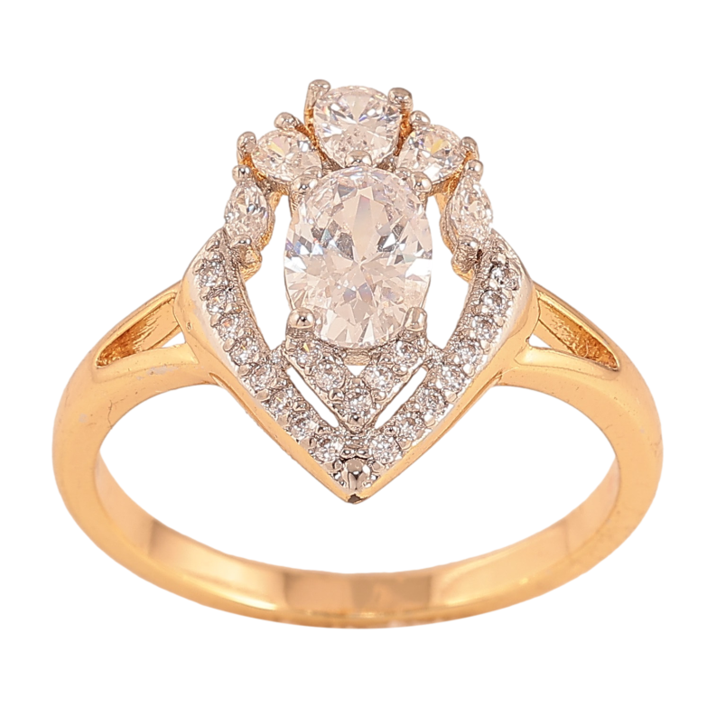 Кольцо Xuping цвет Позолота 18К+Родий "Триумф" фото №1