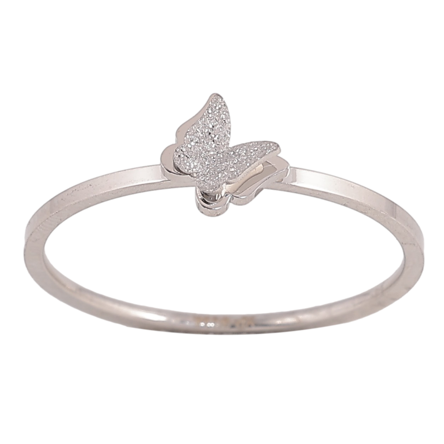 Каблучка Xuping TTM Stainless Steel колір Родій "Метелик" фото №1