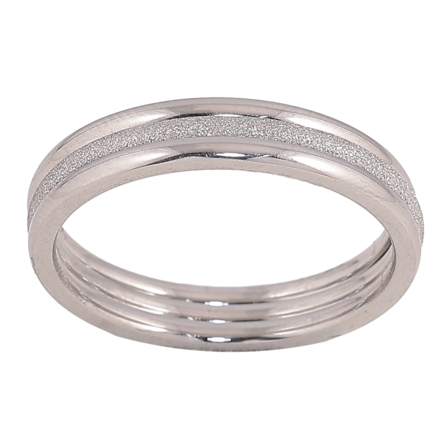 Каблучка Xuping TTM Stainless Steel колір Родій "Потрійне" шир.1.5мм фото №1 Каблучка Xuping TTM Stainless Steel колір Родій "Потрійне" шир.1.5мм фото №1