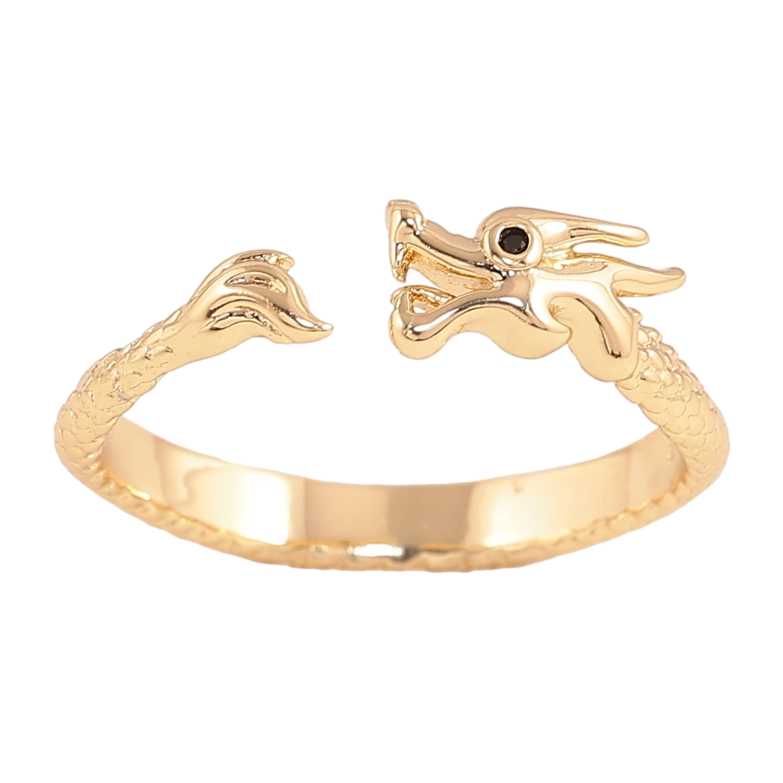 Каблучка Xuping колір Позолота 14K "Дракон" фото №9