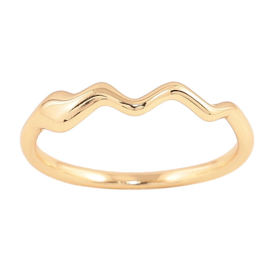 Кольцо Xuping цвет Позолота 14K "Волна" фото №1