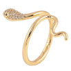 Каблучка Xuping колір Позолота 14K "Змія з кристалами" фото №2