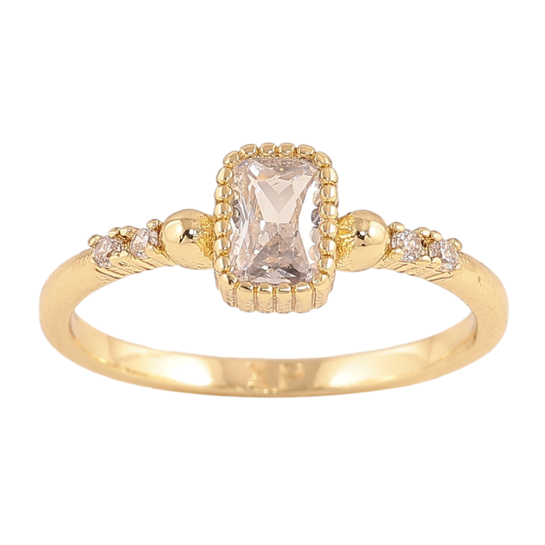 Каблучка Xuping колір Позолота 14K "Візерунок з кристалами" фото №14