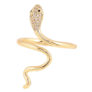 Каблучка Xuping колір Позолота 14K "Змія з кристалами" фото №3