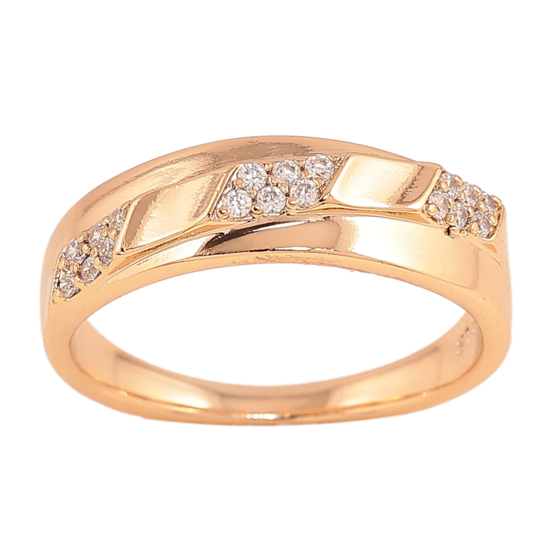 Кольцо Xuping цвет Позолота 18K "Узор с кристаллами" фото №9