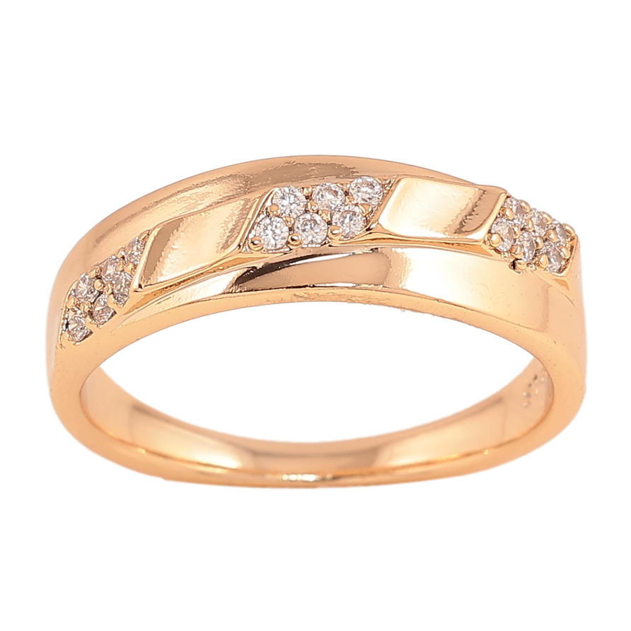 Кольцо Xuping цвет Позолота 18K "Узор с кристаллами" фото №1