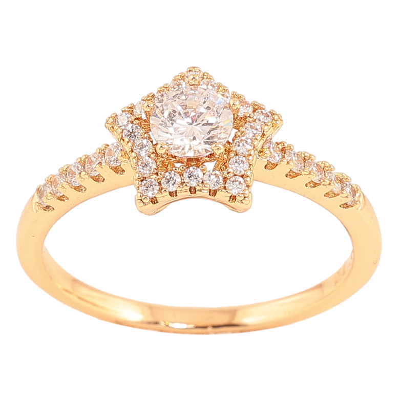 Каблучка Xuping колір Позолота 18K "Зірка" фото №4