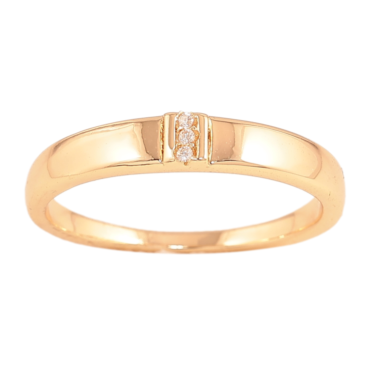 Каблучка Xuping колір Позолота 18K "Візерунок з кристалами" фото №2