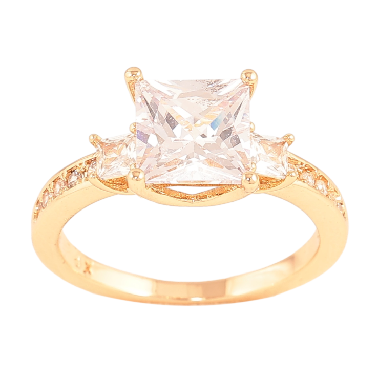 Кольцо Xuping цвет Позолота 18K "Кристальный блеск" фото №16