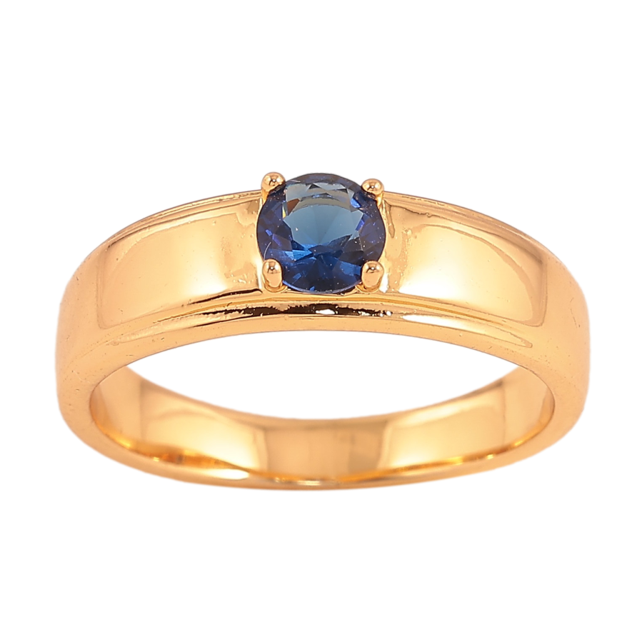 Каблучка Xuping колір Позолота 18K "Синій кристал" фото №1 Каблучка Xuping колір Позолота 18K "Синій кристал" фото №1