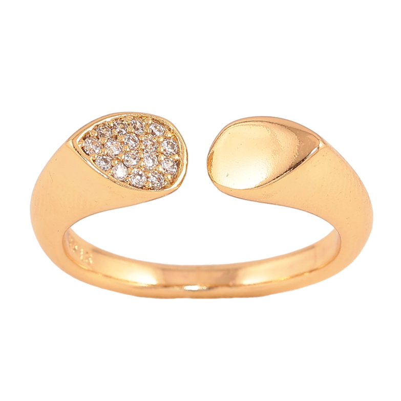 Кольцо Xuping цвет Позолота 18K "Узор с кристаллами" фото №23