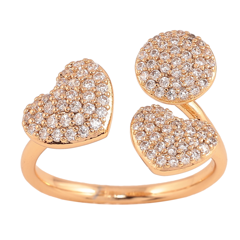 Кольцо Xuping цвет Позолота 18K "Инкрустация кристаллами" фото №1