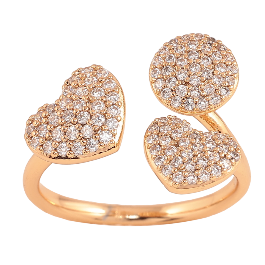 Кольцо Xuping цвет Позолота 18K "Инкрустация кристаллами" фото №1