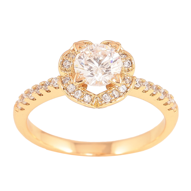 Кольцо Xuping цвет Позолота 18K "Инкрустация кристаллами" фото №25