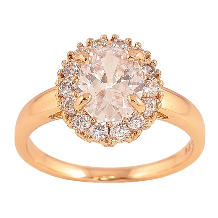 Кольцо Xuping цвет Позолота 18K "Узор с кристаллами" фото №13