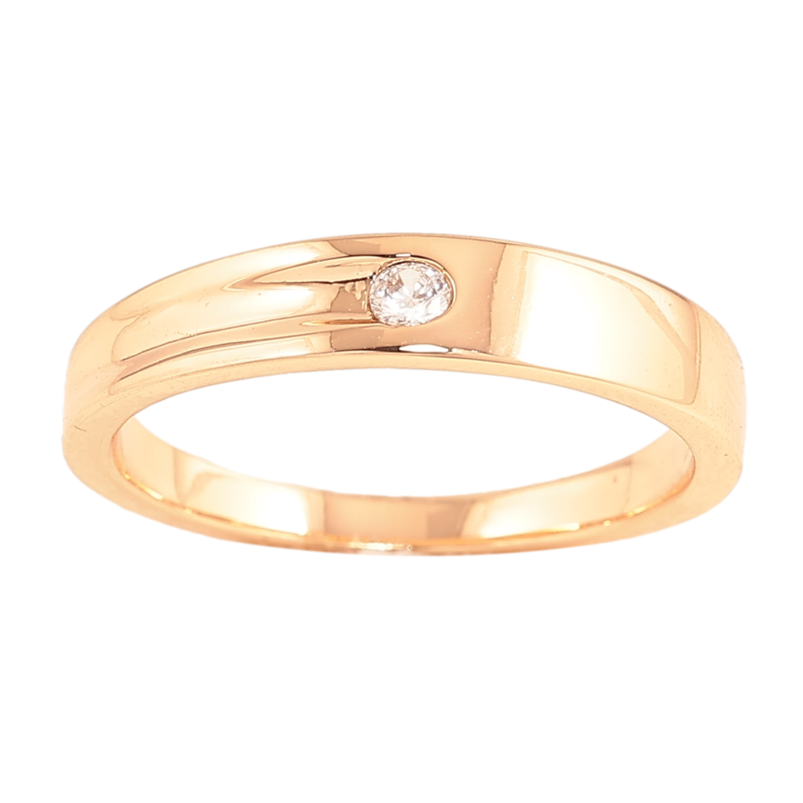 Каблучка Xuping колір Позолота 18K "Візерунок з кристалом" фото №1