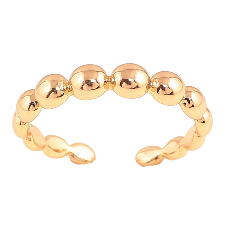 Каблучка Xuping колір Позолота 18K "Кульки" фото №9