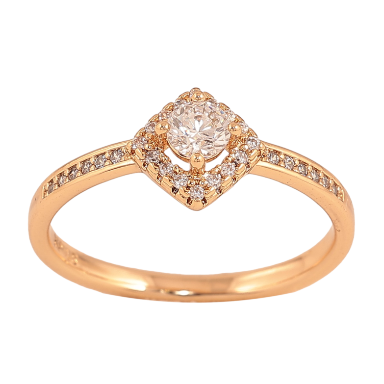 Кольцо Xuping цвет Позолота 18K "Узор с кристаллами" фото №1