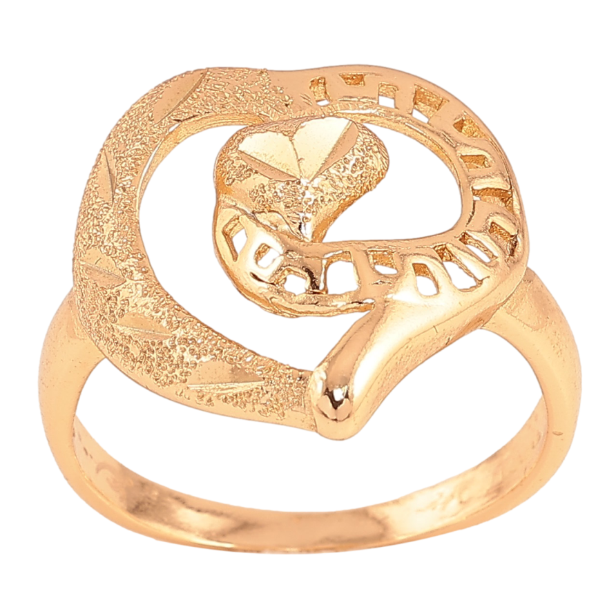 Каблучка Xuping колір Позолота 18K "Візерунок серця" фото №1