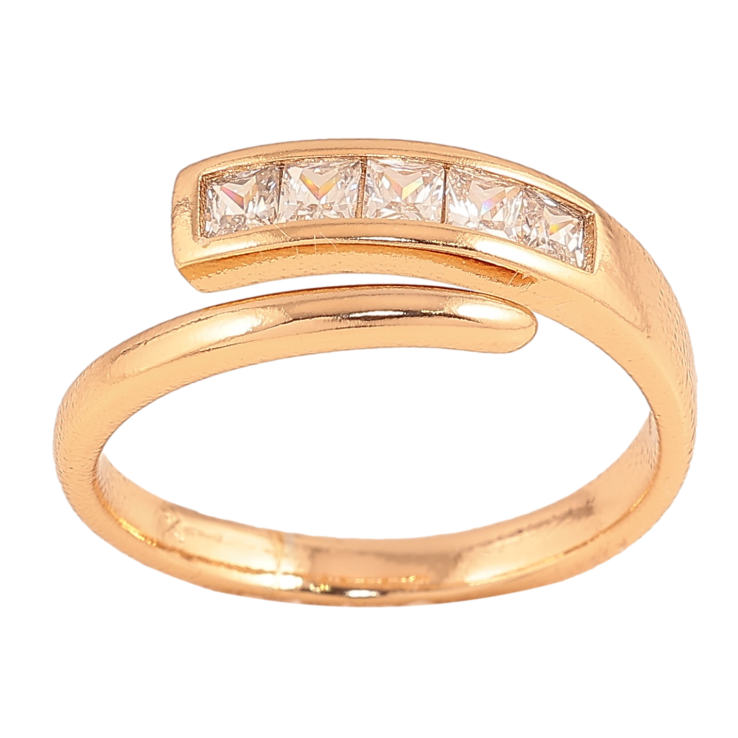 Каблучка Xuping колір Позолота 18K "Візерунок з кристалами" фото №18 Каблучка Xuping колір Позолота 18K "Візерунок з кристалами" фото №18