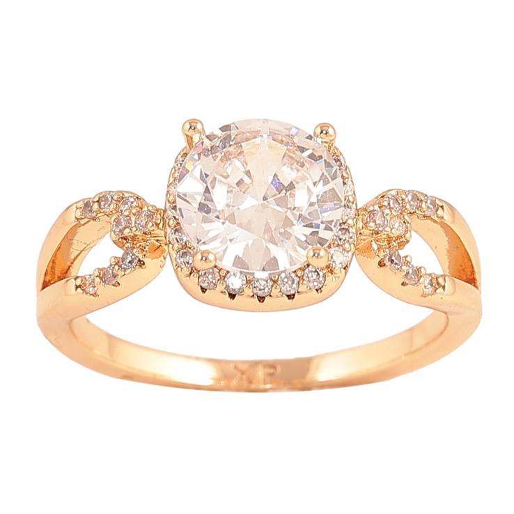 Каблучка Xuping колір Позолота 18K "Кристальний блиск" фото №20