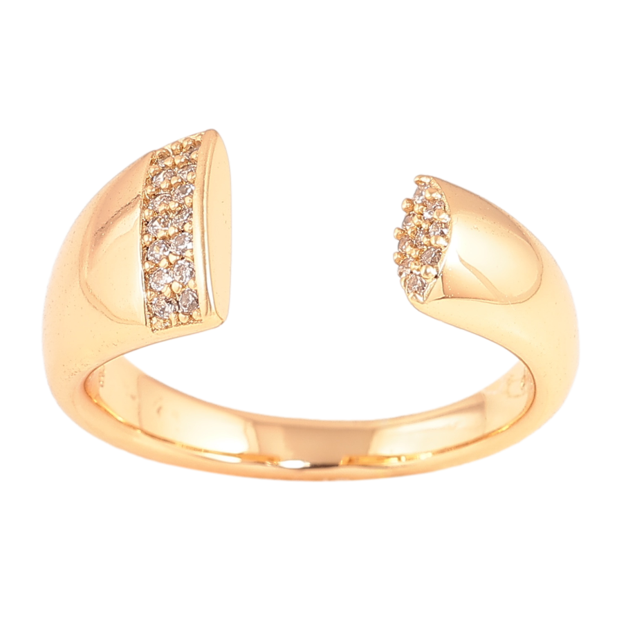 Кольцо Xuping цвет Позолота 18K "Узор с кристаллами" фото №1