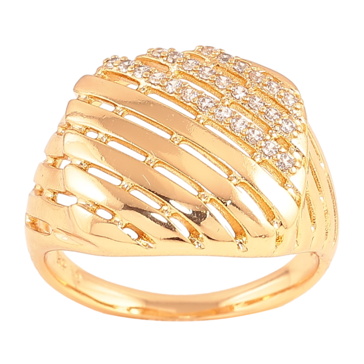 Перстень Xuping колір Позолота 18K "Візерунок з кристалами" фото №13 Перстень Xuping колір Позолота 18K "Візерунок з кристалами" фото №13