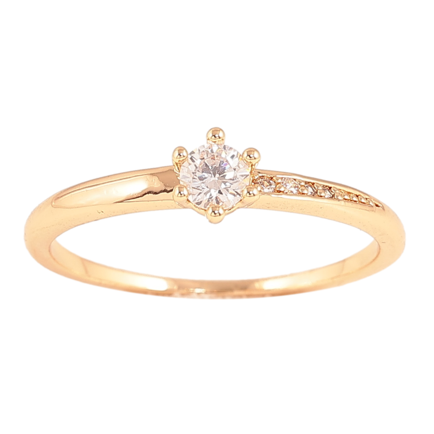 Каблучка Xuping колір Позолота 18K "Кристал" фото №1 Каблучка Xuping колір Позолота 18K "Кристал" фото №1