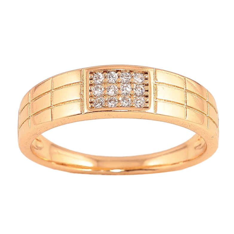 Каблучка Xuping колір Позолота 18K "Візерунок з кристалами" фото №1 Каблучка Xuping колір Позолота 18K "Візерунок з кристалами" фото №1