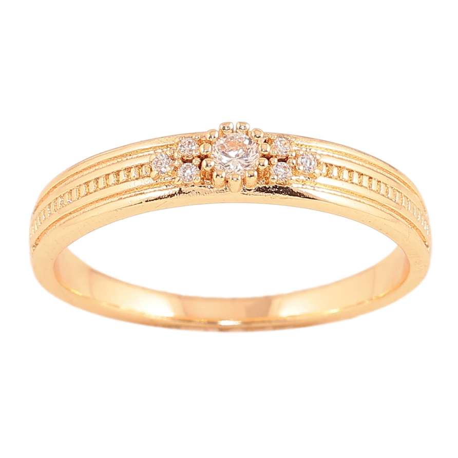 Каблучка Xuping колір Позолота 18K "Візерунок з кристалами" фото №1