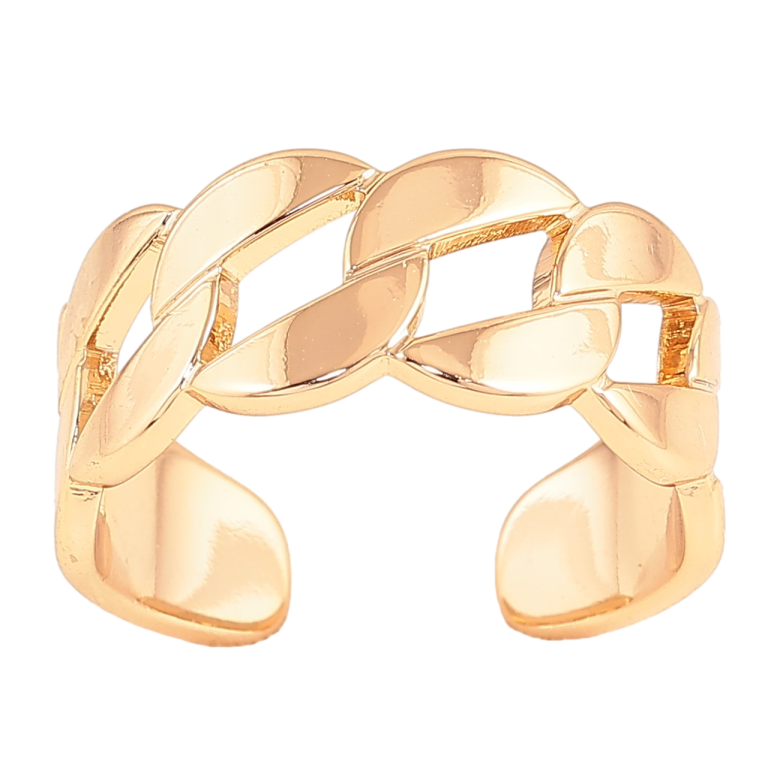 Каблучка Xuping колір Позолота 18K "Візерунок ланцюжок" фото №1