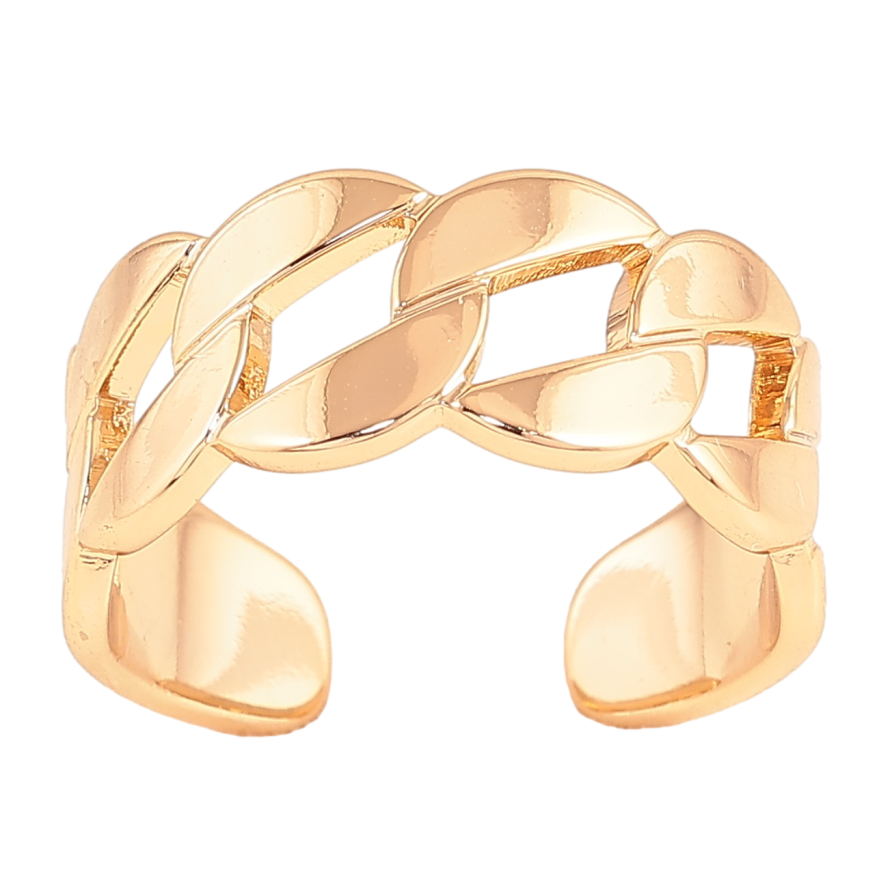 Кольцо Xuping цвет Позолота 18K "Узор цепочка" фото №1