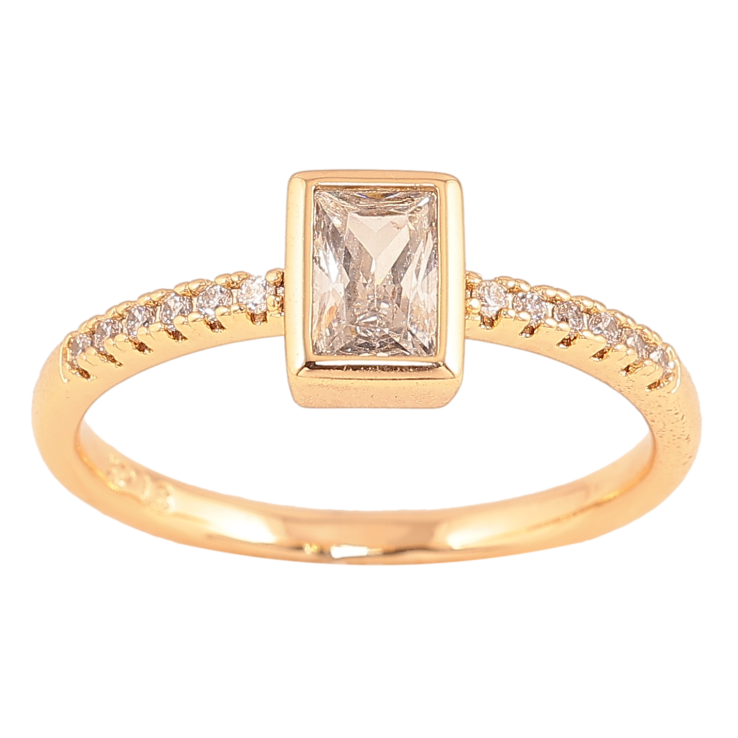 Кольцо Xuping цвет Позолота 18K "Узор с кристаллами" фото №22