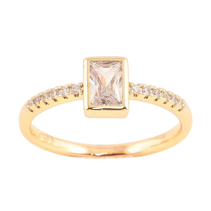 Каблучка Xuping колір Позолота 18K "Візерунок з інкрустацією кристалами" фото №21