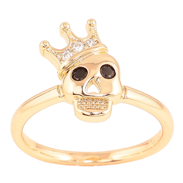 Каблучка Xuping колір Позолота 18K "Череп з кристалами" фото №20