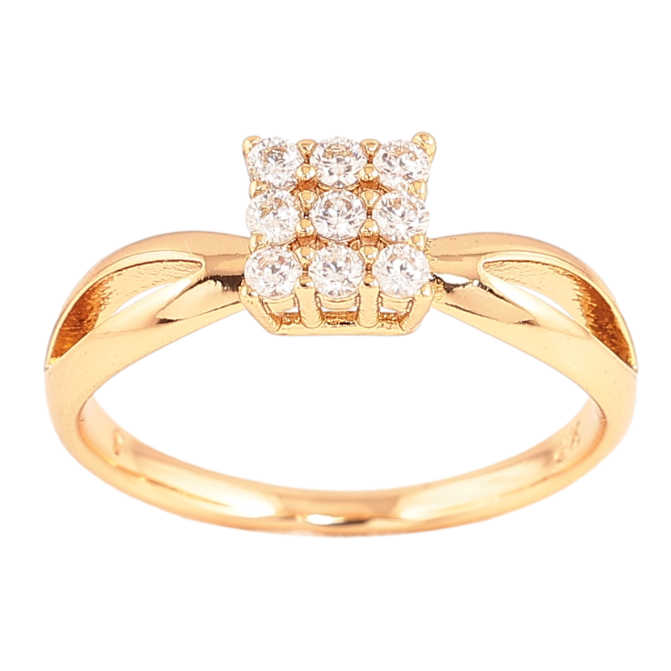 Каблучка Xuping колір Позолота 18K "Візерунок з інкрустацією кристалами" фото №13