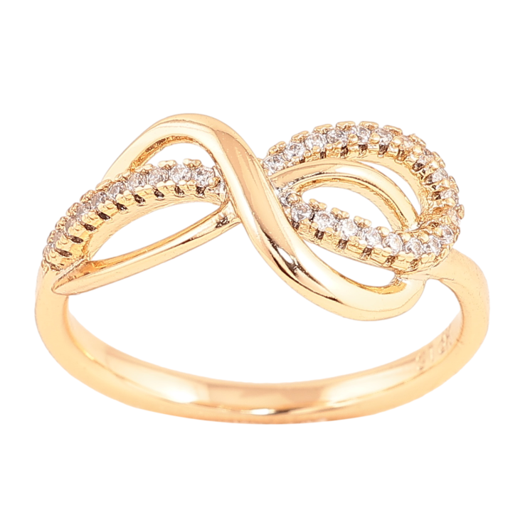 Кольцо Xuping цвет Позолота 18K "Узор с кристаллами" фото №19